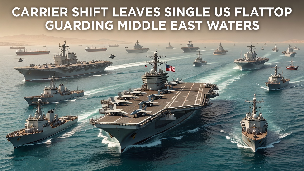 Carrier Shift Leaves Single US Flattop Guarding Middle East Waters