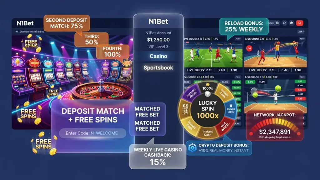 N1Bet's Layered Bonus Structure Reflects Wider Industry Playbook